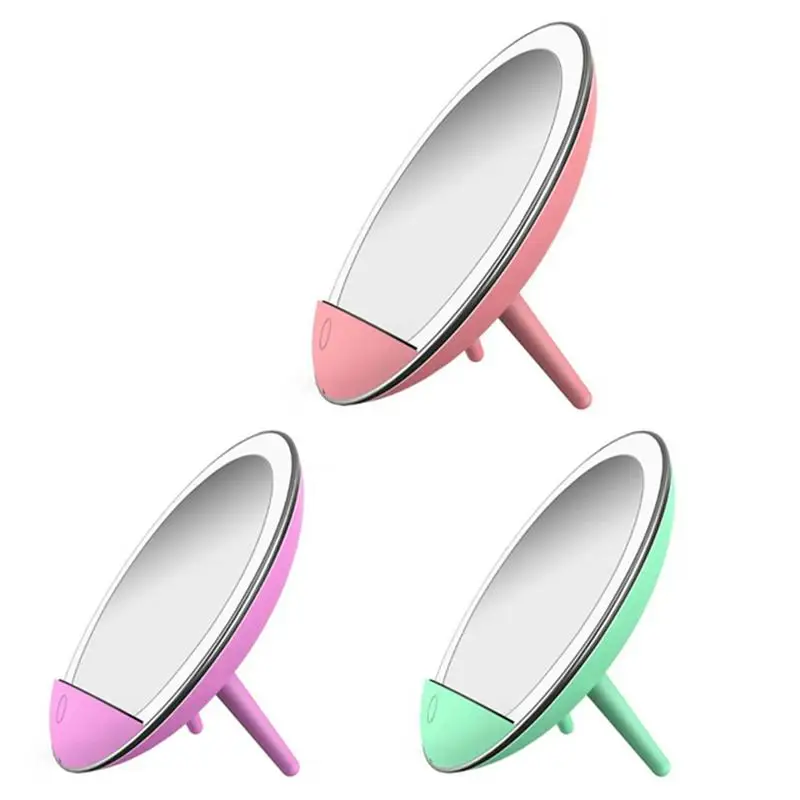 

1 Set LED Makeup Mirror With Light Smart Makeup Fill Light Mobile Phone Wireless Charger With Three-level Dimming
