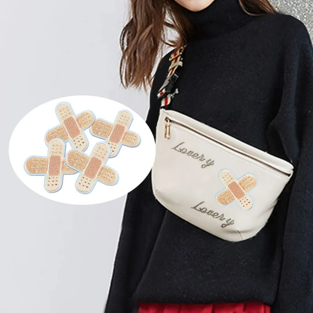 

Wound Shape Manual Embroidery Patch for Clothes Ironing on Stickers Jacket Jeans Shoes Backpack Badges Bandage Embroidery Patch