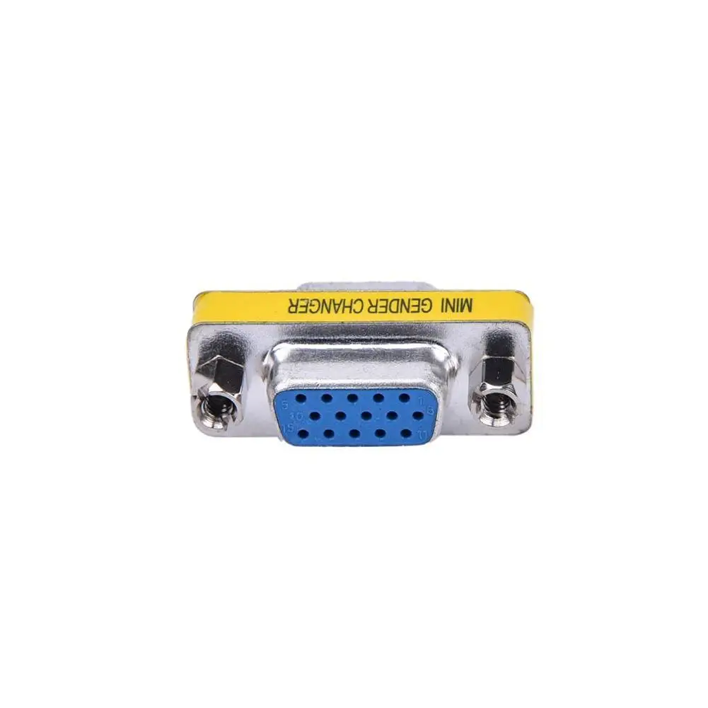 

Mini Female to Female VGA HD15 Pin Gender Changer Converter Adapter Connector
