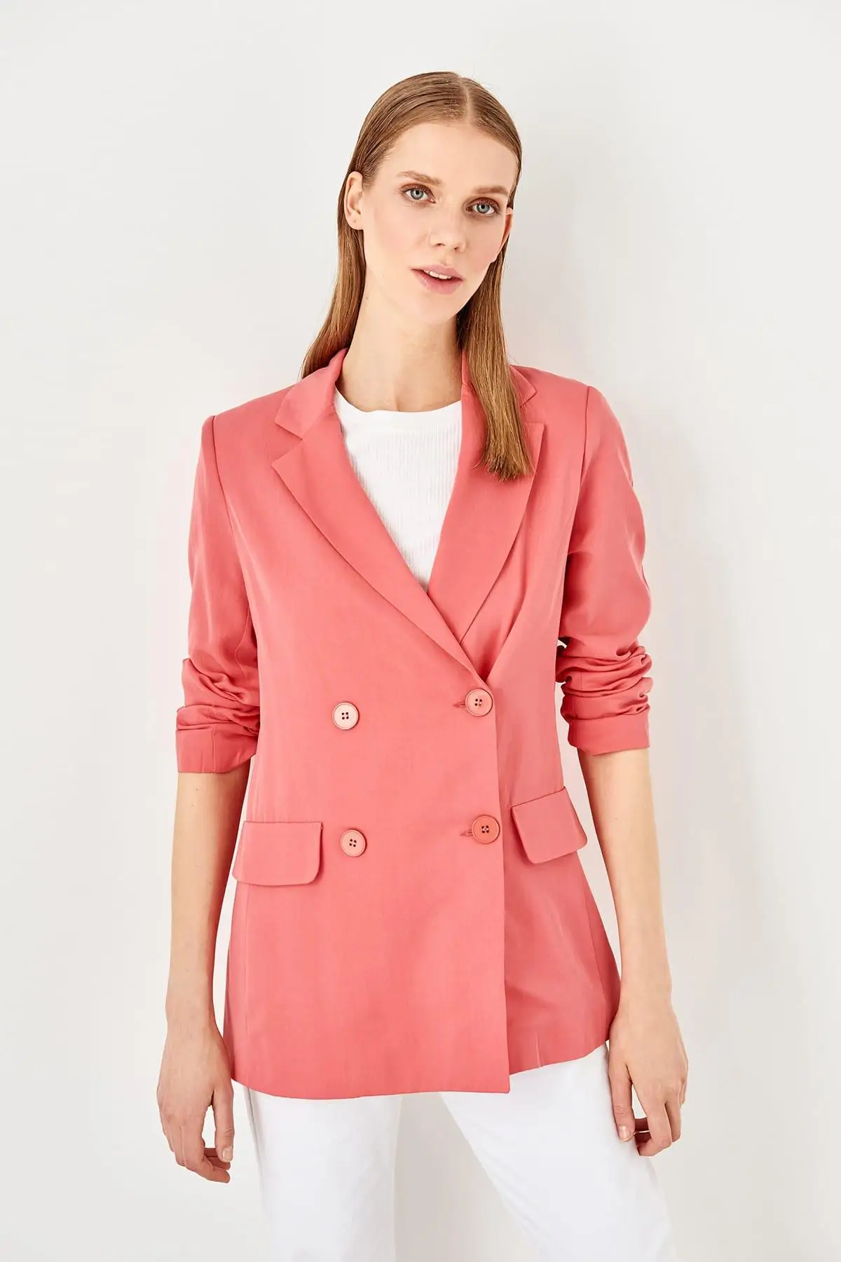 

Trendyol Pink Button Detail Ceket TWOSS19XM0174
