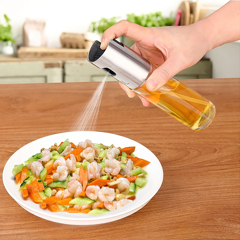 

Glass Olive Oil Sprayer Oil Spray Empty Bottle Vinegar Bottle Oil Dispenser for Cooking Salad BBQ Kitchen Baking