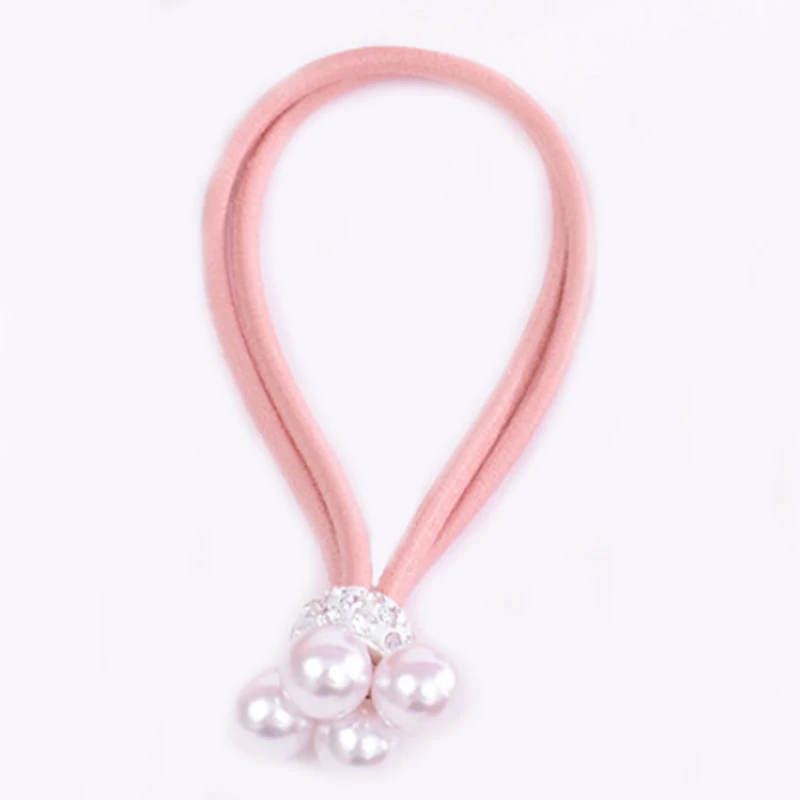 1PC/3PC popular unique ponytail pearl hair rope elegant fashion hair band rubber belt girl fashion boutique accessories gift
