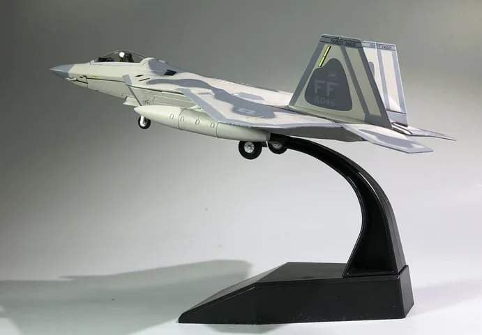 Лидер продаж 1/100 литой металлический корпус F22 1 го крыла Raptor Stealth Fighter настольный