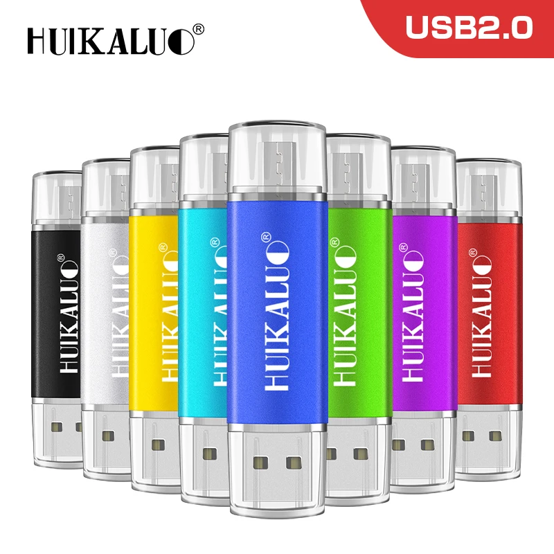 Huikaluo USB 2 0 металлическая ручка диск памяти для смартфона/планшета/ПК 64 ГБ 32 16 8