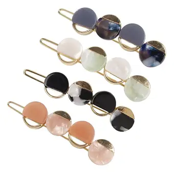 

4Pcs Bobby Pins Chic Pretty Alloy Metal Hair Pin Bobby Pin Hair Clip Hair Barrettes Headwear for Girls Women