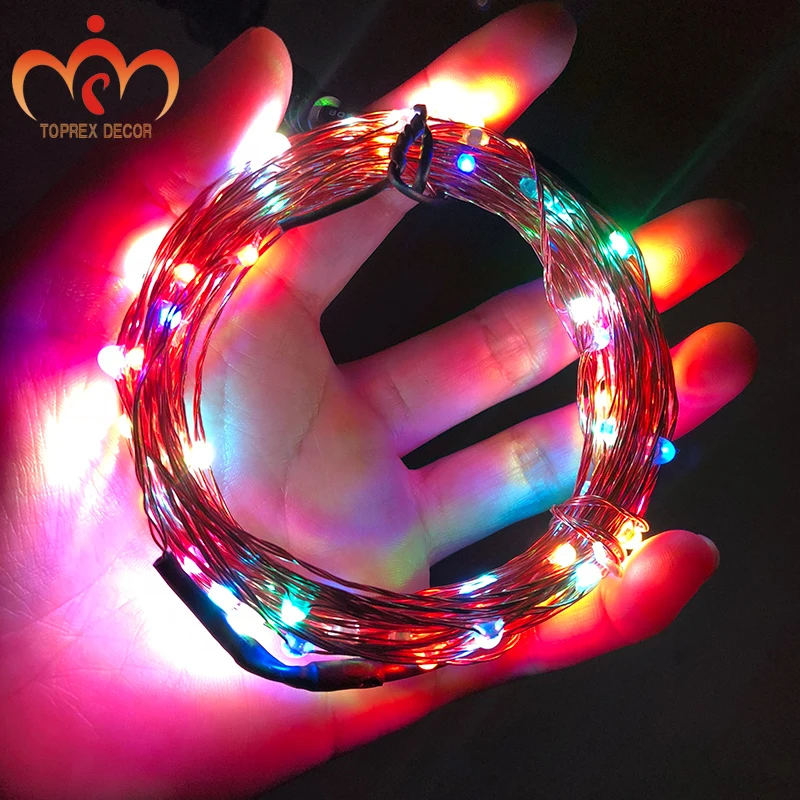 

USB RGYB 8 models of Twinkling with remote 10m LED copper string light xmas decoration LED fairy lights garland