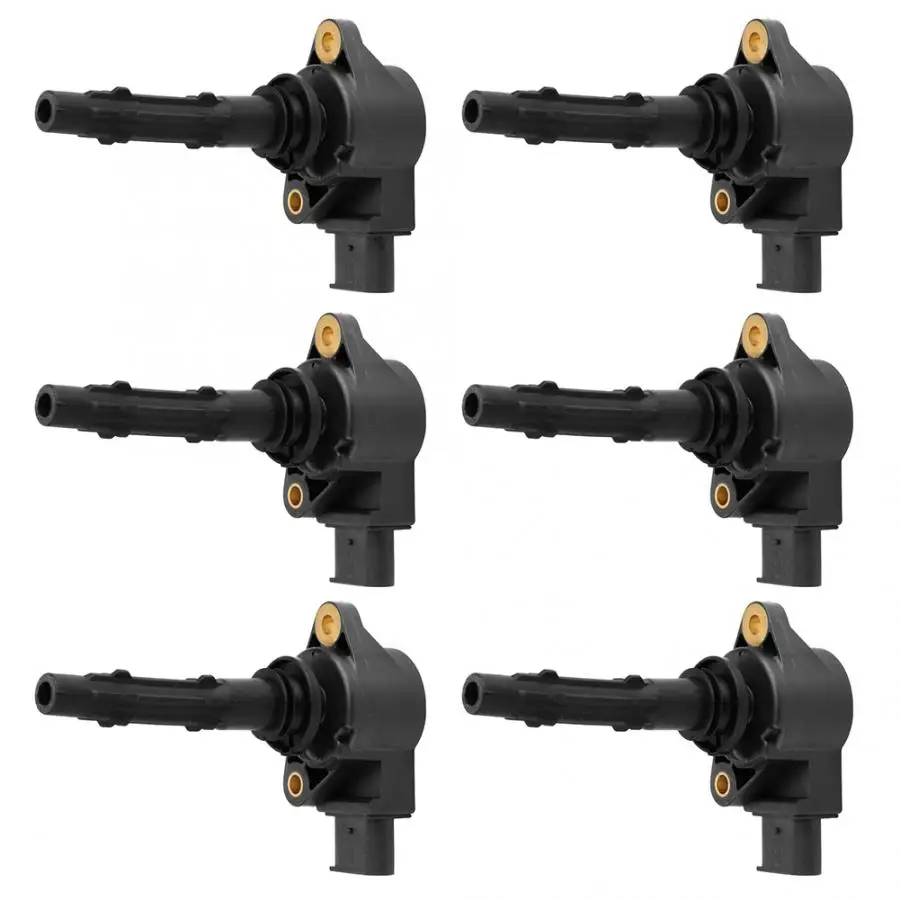 6 piezas bobinas de encendido se adapta para Mercedes-Benz C230/C280/C300/C350/CL550 2729060060 encendido bobina de conectores del sistema de encendido 6 piezas bobinas de encendido se adapta para Mercedes-Benz C230/C280/C300/C350/CL550 2729060060 encendido bobina de conectores del sistema de encendido