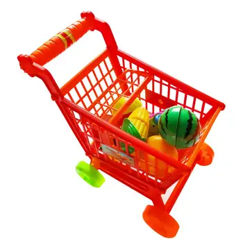 

Kids Mini Simulate Shopping Cart Toy Home Office Sundries Storage Decor
