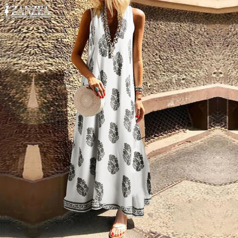sleeveless summer maxi dresses