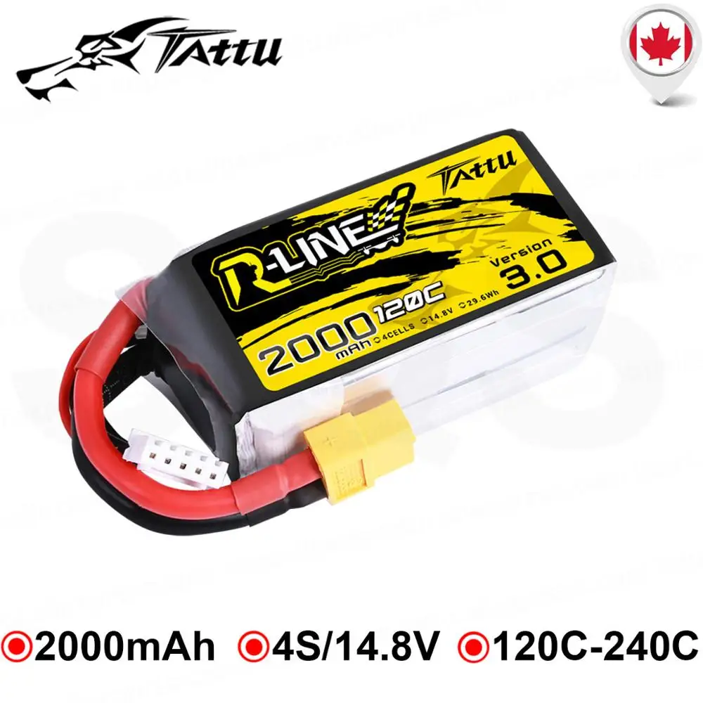 TATTU V3 2000 мАч Lipo 4S аккумулятор 14 8 в для 250 мм-350 мм 6-8 дюймов Размер FPV Дрон Новое