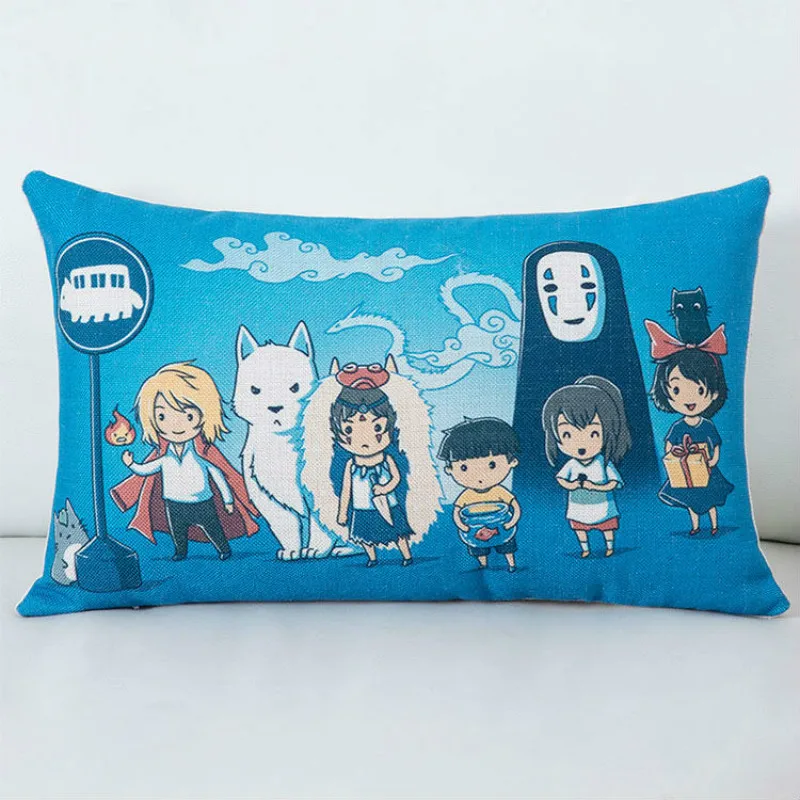 

Anime Miyazaki Hayao Spirited Away Rectangle Square Throw Pillowcase Home Decor Pillow Case Cover Cushion Cover New 30X50 CM