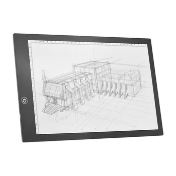 

A4 LED Light Box Tracer Drawing Board Copy Board Pad 5mm Ultra-Thin Dimmable Brightness with USB Power Cable for Artists