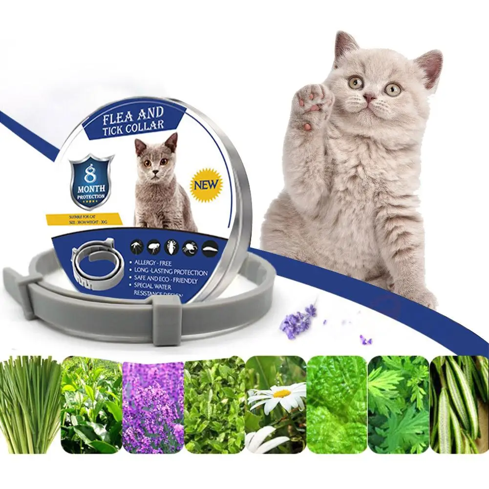 

Summer Dog Cat Except Flea Mosquito Repellent Collar Dog Repellent Collar Natural Deworming Plant Extract Pet Collar