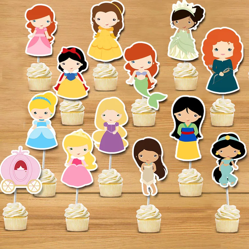 

Princess Cupcake Toppers Princess Birthday Party Decorations Party Supplies Birthday Party Decorations Kids