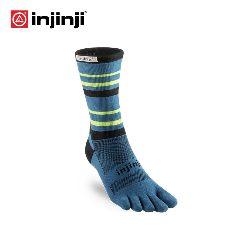 Injinji, кроссовки с пятью пальцами, носки, новинка, высокие, тонкие, для бега, защита от волдырей, Coolmax, нейлоновые, широкие, для мужчин и женщин