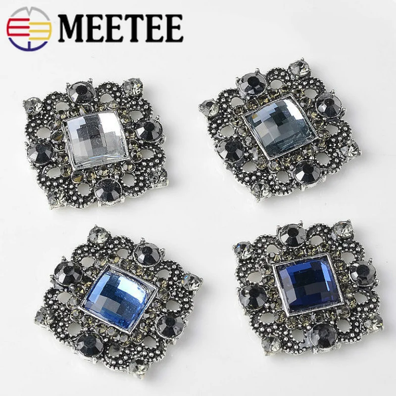 Meetee 5/10 шт 2 8 см Стразы пистолет декор из сплава пуговицы CN201 для одежды юбки сумки