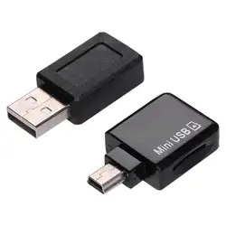 Универсальный мини USB TF кард-ридер Женский к USB Мужской адаптер Удобный для автомобиля AUX аудио выход для USB в-порт AUX аудио воспроизведение