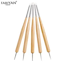 Ручка для дизайна ногтей DIY, двойная головка, силиконовая точка для рисования, цветок, тиснение, лак для скульптурной резьбы, Раскрашивание стразами, инструмент для драгоценных камней