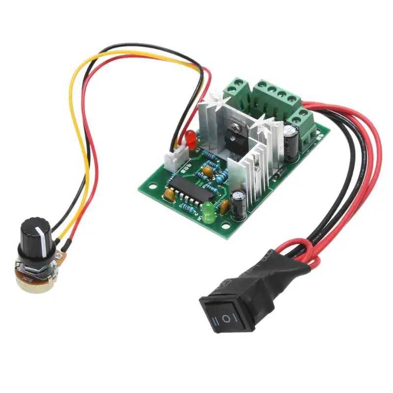 Контроллер скорости двигателя постоянного тока C10V12V24V30V 120 Вт ШИМ 500 Гц