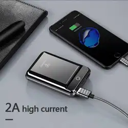 X10 мобильных устройств 10000 mAh dual USB Портативная зарядка Сокровище Мини ультра-тонкий небольшой для путешествий, походная телефон