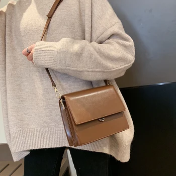 

[BXX] 2020 New PU Leather Bag For Women Fashion Flap Women Casual Shoulder Bags Female Crossbody Bags Messenger Bags OE577