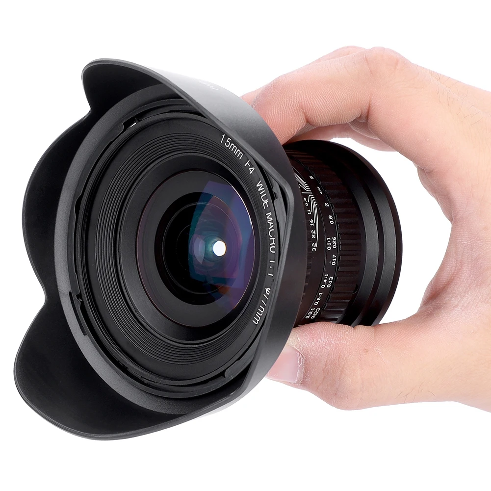 Макро объектив для камеры Canon E F макро Nikon 15 мм F4.0 ручная фокусировка полная