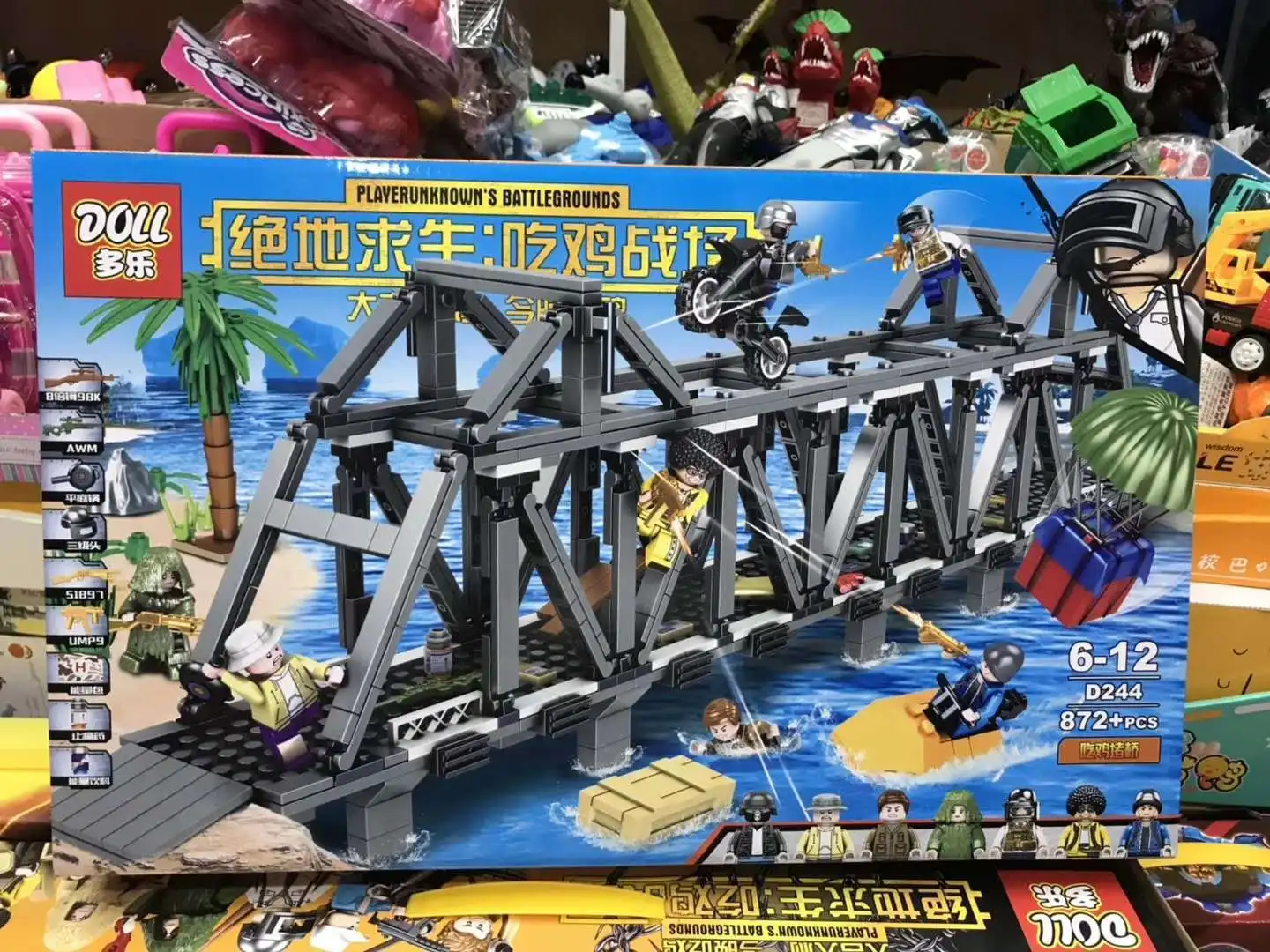  New Military SWAT PUBG Classic Scenes Military Army WW2 Soldier Building Blocks City Toys
