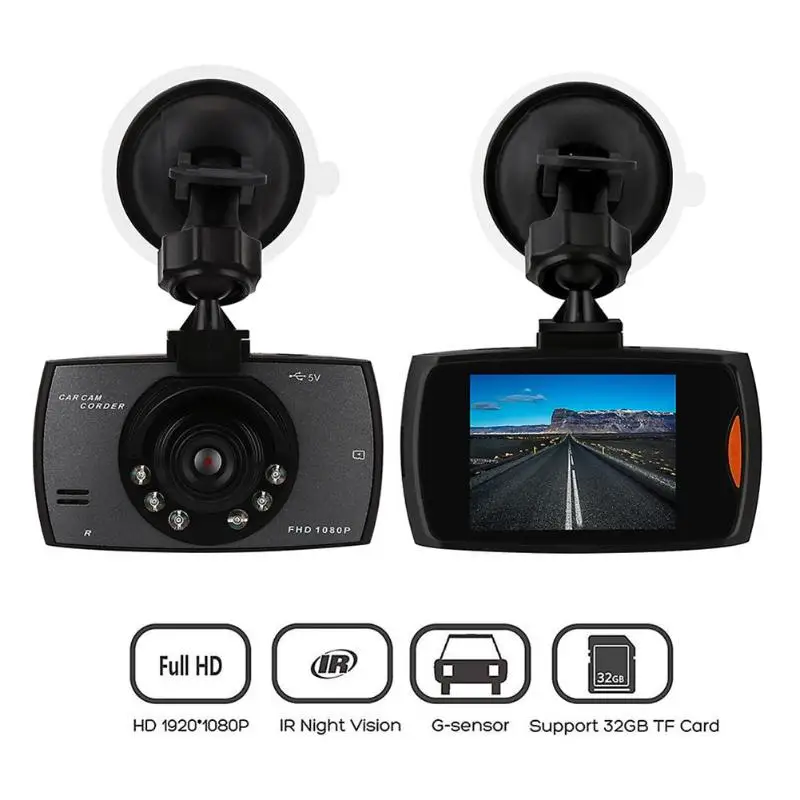 

1080P Digital Car DVR Camera Dashcam Video Recorder 2.4inch Night Vision Dash Cam Vehicle Dash Cam Car Styling Accessaries