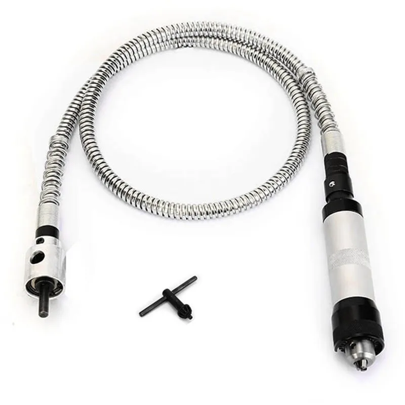 

New 6mm Stainless Steel Flexible Shaft Adapted to Electric Drill with 0.3-6mm Handle Power Tool Accessories