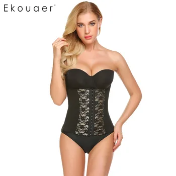 

Ekouaer Women Waist Trainer Sexy Corset Slimming Suit Shapewear Body Shaper Waist Cincher Shaper Plus Size Girdle Belt S-4XL