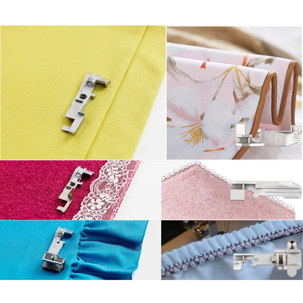 

6Pcs Serger Overlock Presser Foot Accessory for Singer 14CG754 14SH654 14U555 14U557 Consew 14TU 14hd854