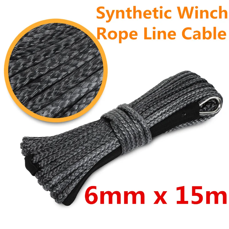 6 مللي متر x 15 m الاصطناعية حبل رفع خط كابل مع غمد رمادي الاصطناعية حبل قطر سيارة غسل صيانة سلسلة للمركبة خارج الطريق 6 مللي متر x 15 m الاصطناعية حبل رفع خط كابل مع غمد رمادي الاصطناعية حبل قطر سيارة غسل صيانة سلسلة للمركبة خارج الطريق