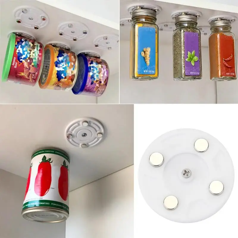 

Creative Magnetic Can Food Hangers Save Space Refrigerator Beer Bottle Storage Hanging Tools Rack Magnetic Canned Food Hangers
