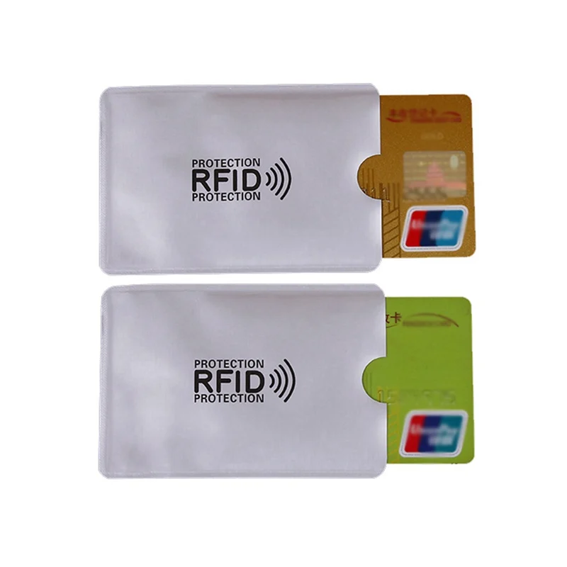 

Anti Theft Wallet Blocking Reader Lock Bank Card Holder Id Bank Card Case Protection Metal Credit NFC Holder Aluminium