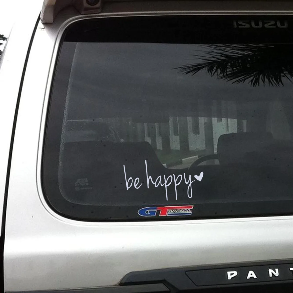 14x7 5 см Автомобильная наклейка s Be Happy Наклейка Виниловая для окон автомобили