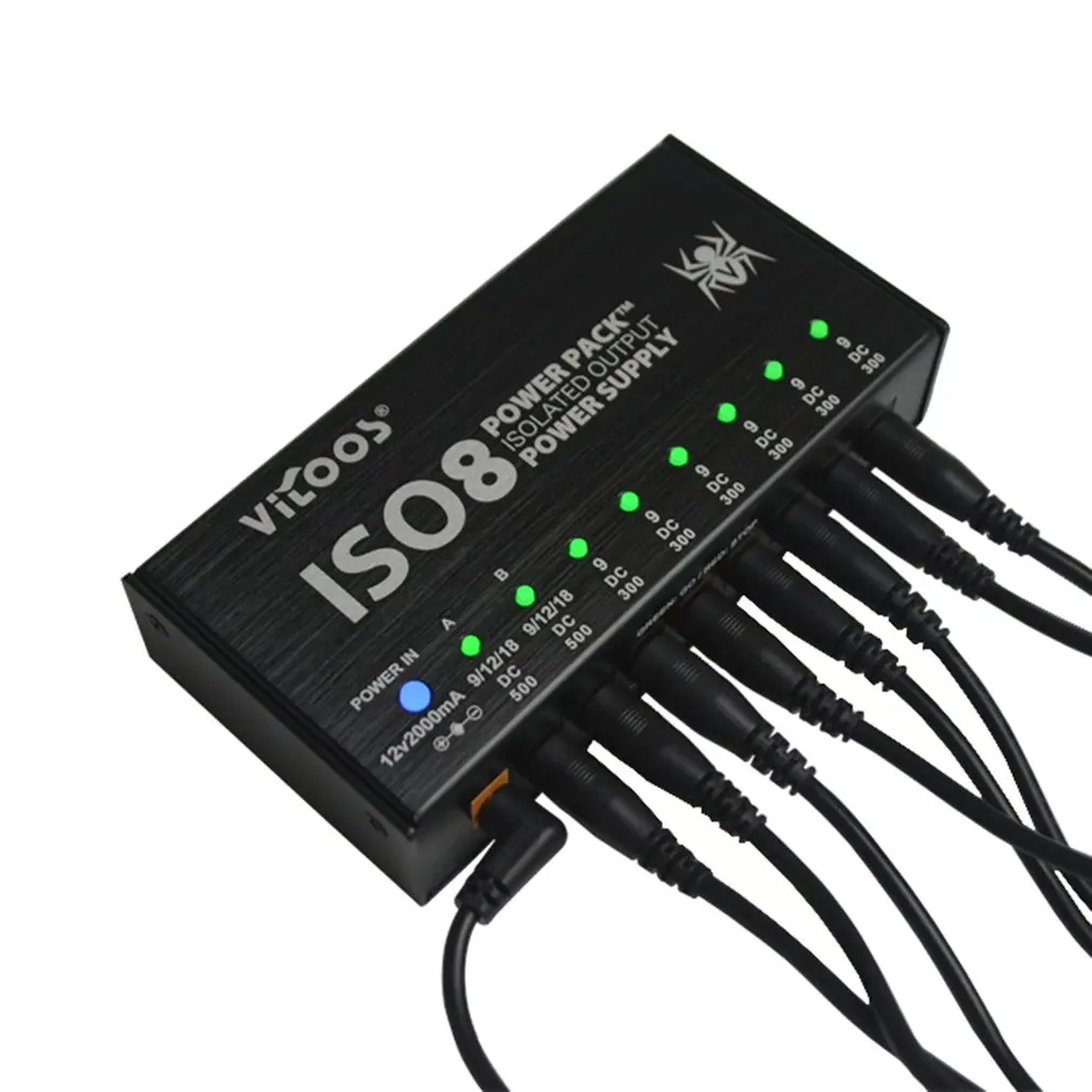 

ISO8 Isolated Output Noise-reduction Guitar Effects Pedals Power Supply Guitar Accessory