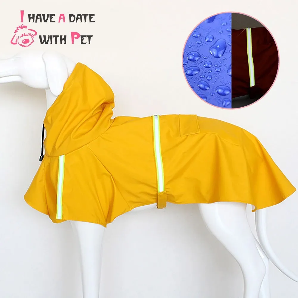 

Pet Product Dog Raincoat With reflective tape waterproof Puppy Cloak Clothes for Small Medium Big Dogs Chihuahua Jacket Pet Coat