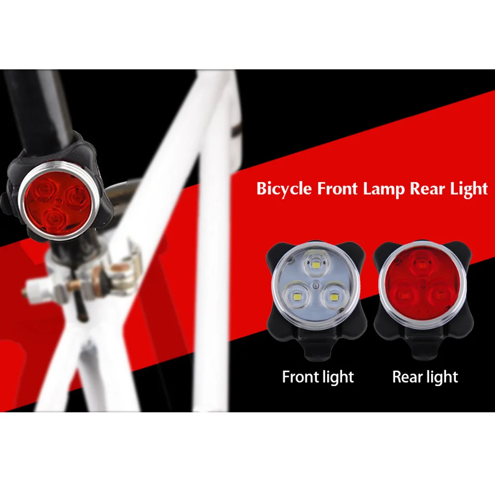 Bike Front Light USB Bike Rear Light Rechargeable Waterproof Bicycle
