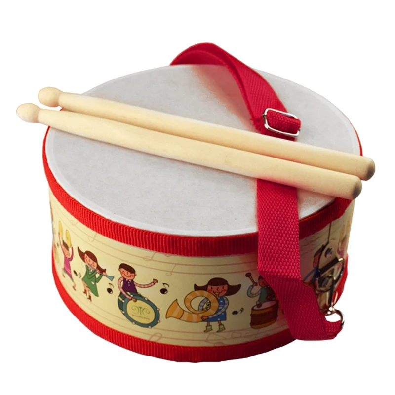 

Drum Wood Kids Early Educational Musical Instrument For Children Baby Toys Beat Instrument Hand Drum Toys