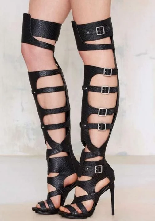 belted thigh high boots outfit