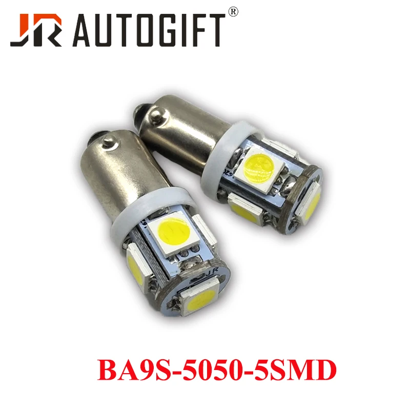 50 шт. 12 В 24 BA9S 5050 5 SMD светодиодный светильник T11 T4W H6W 233 автомобильная лампа белый
