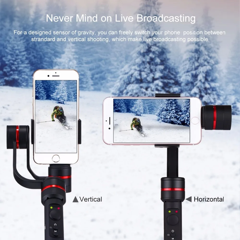 Горячая TTKK PULUZ G1 3 осевая карманная селфи телефон Gimbal Steadicam Стабилизатор зажим