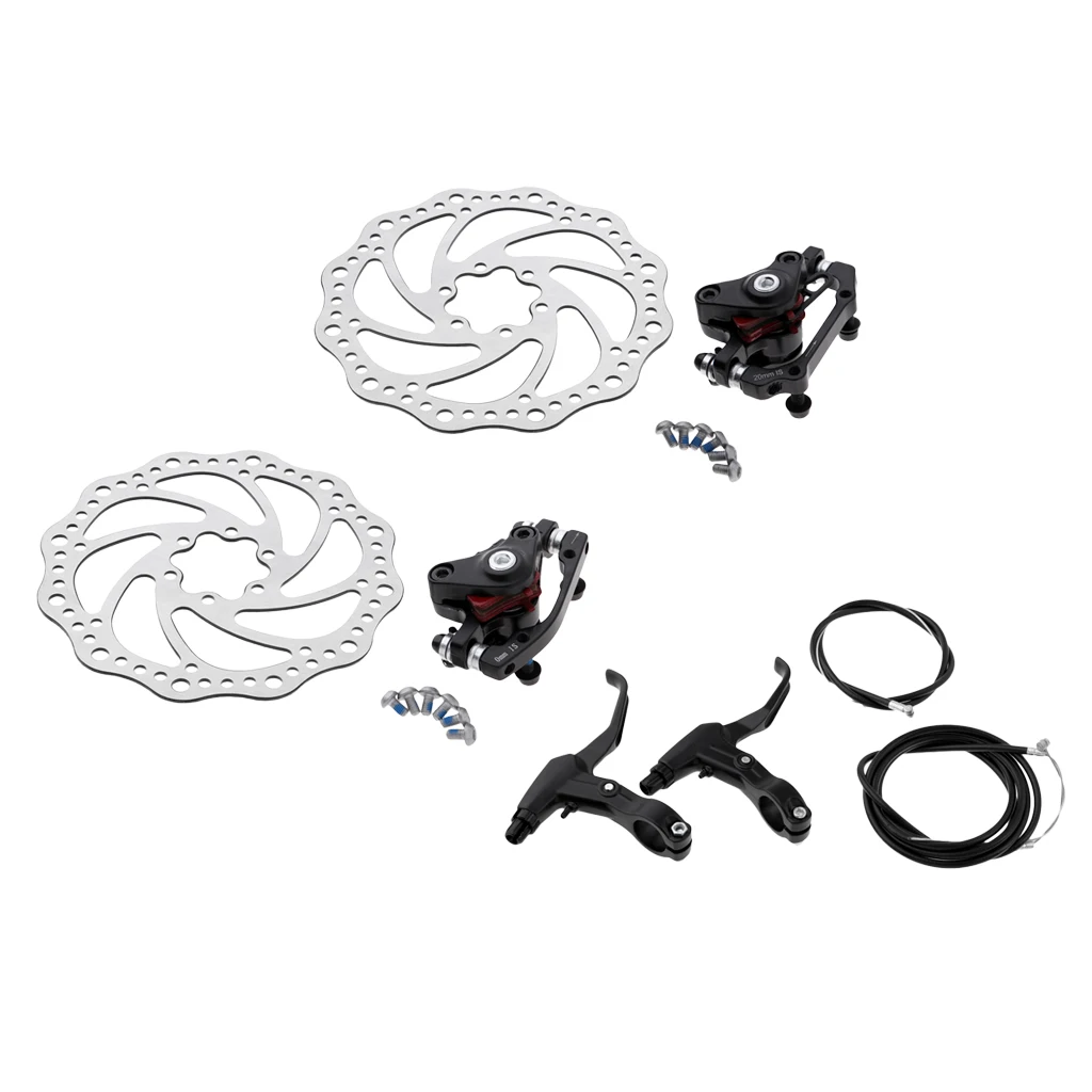 Bicycle Bike Front Rear Disc Brake Kit Aluminum Alloy Calipers