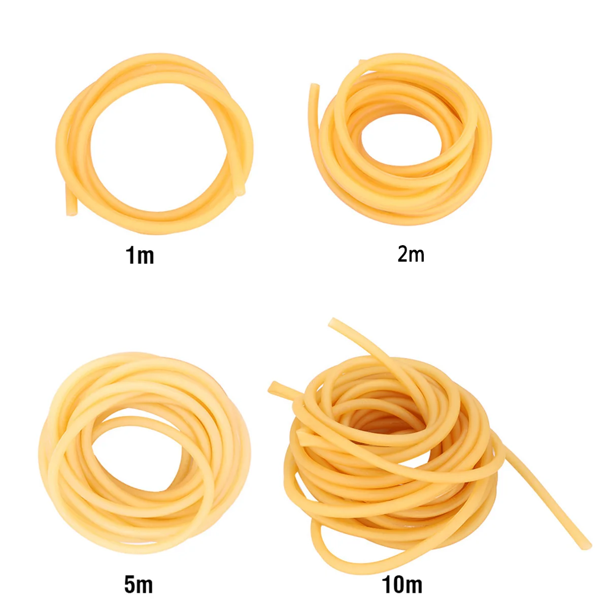 1 м/2 м/5 м/10 м из натурального латекса, рогатки, эластичные резиновые трубки, лента для охоты, тренажерного зала, волшебные желтые