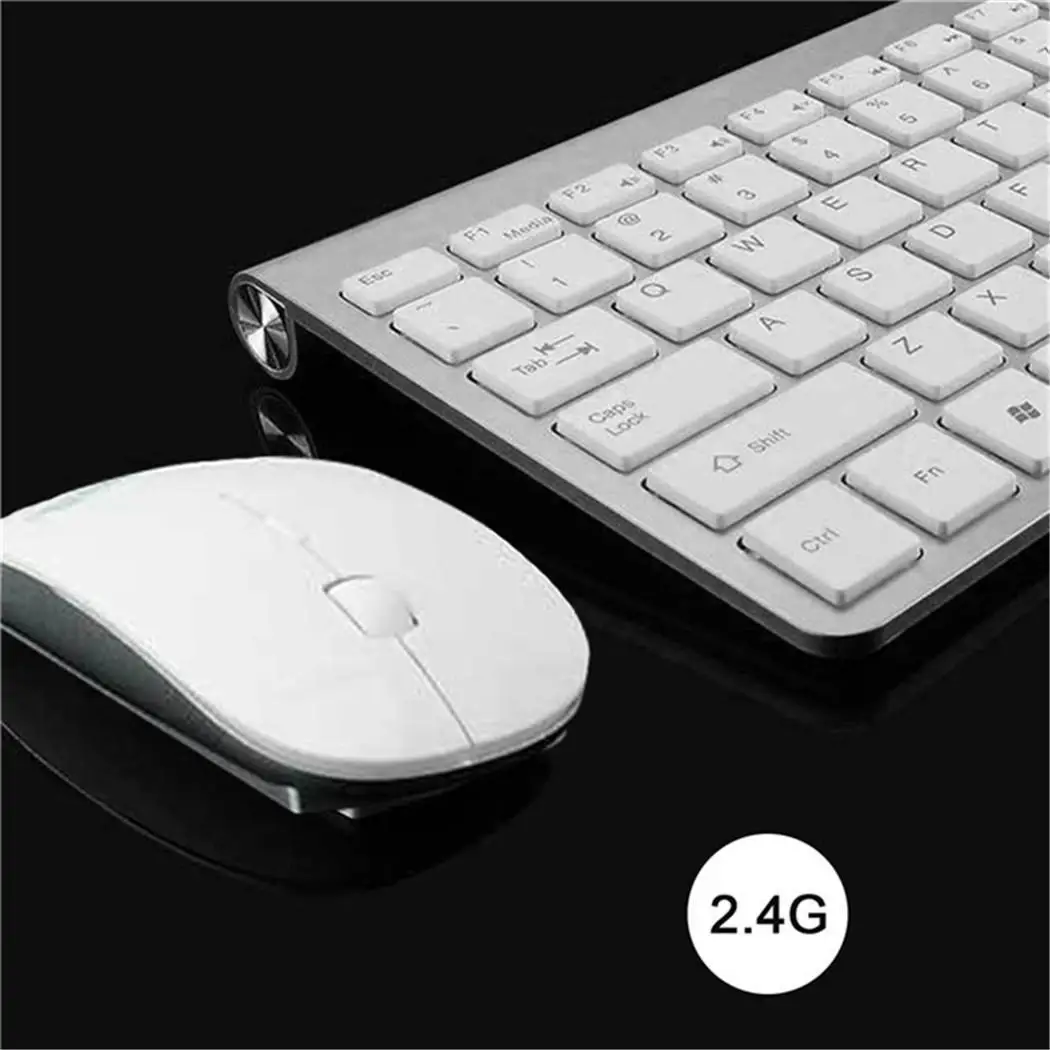USB металлическая беспроводная клавиатура и мышь комплект для стильного дизайна с