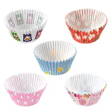 100 шт DIY выпечки Маффин, кекс бумажный стаканчик маслостойкая упаковка для шоколада поднос яйцо Tart держатель Кухонные капкейки Чехлы формы для торта