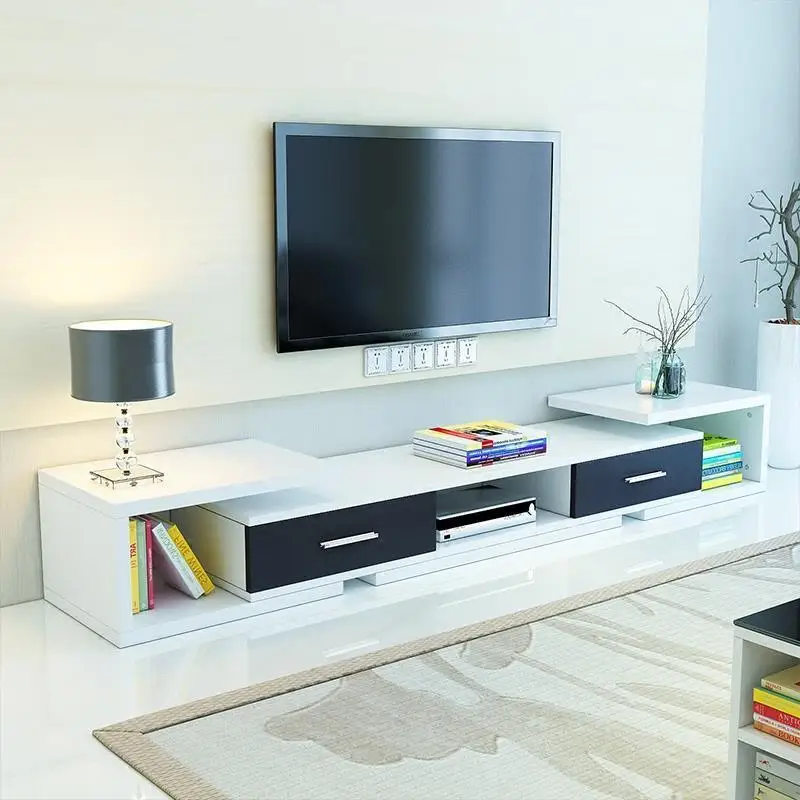 Modern Led Unit Entertainment Center Meuble Moderne Meja European Wood Monitor Mueble Table Living Room Furniture Tv Stand