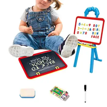 

Multifunctional Small Double-sided Drawing Board Learning Rack Adjustable Support Frame Puzzle Education Drawing Toys