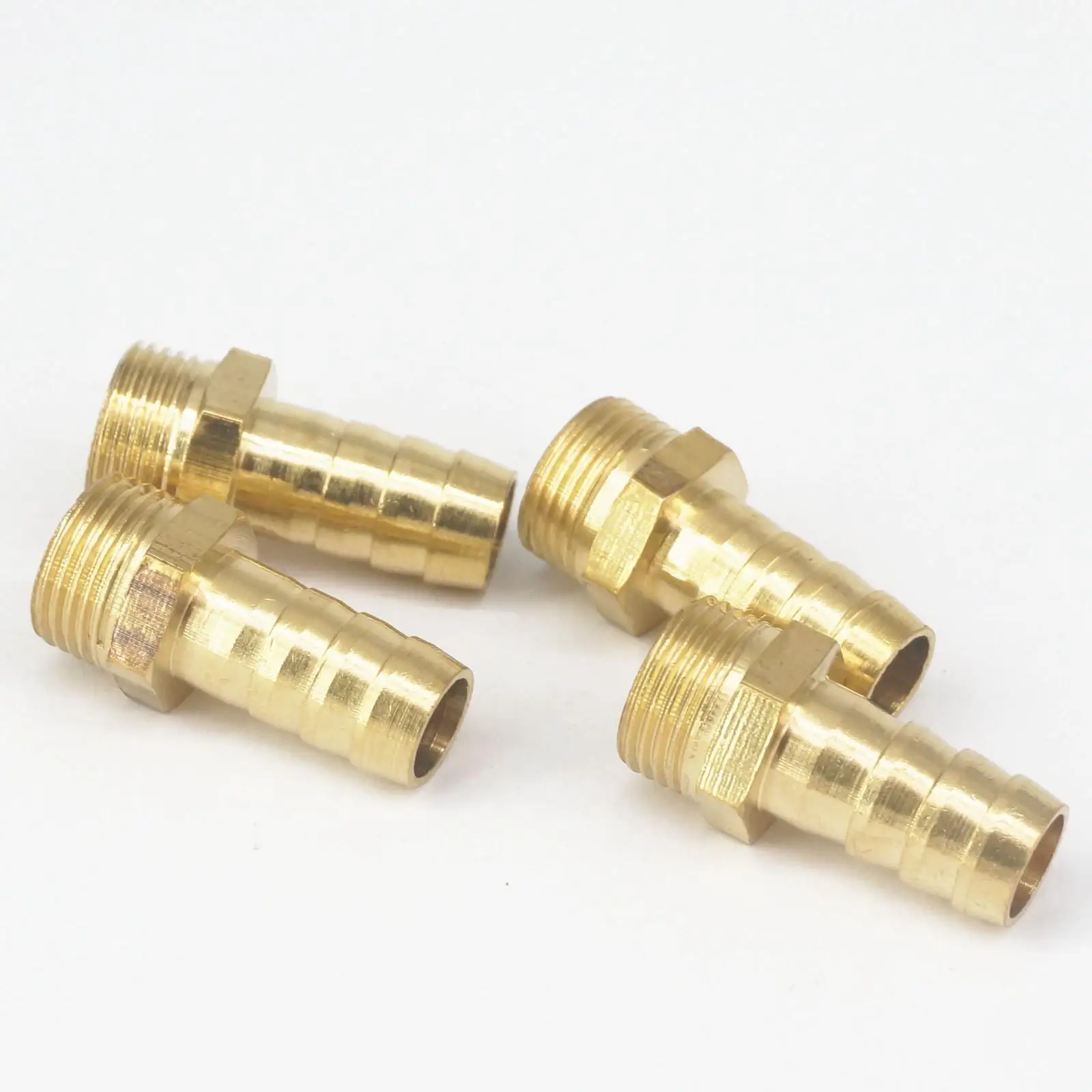 LOT 5 Hose Barb I/D 12mm x 3/8" BSP Male Thread Brass coupler Splicer