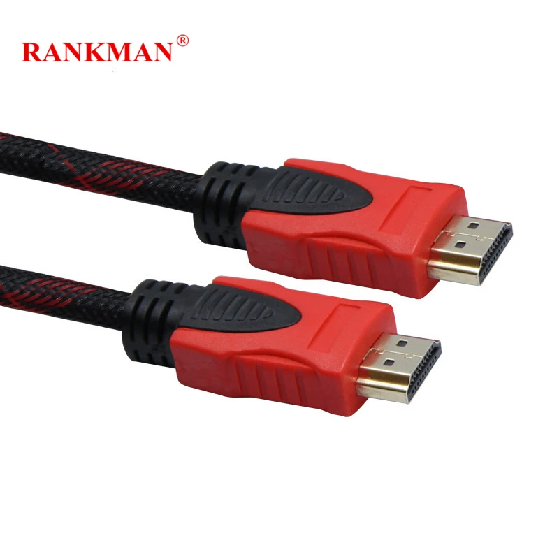 Rankman HDMI 3D Cable Gold Plated Standard Male to Male 1080P Audio Video Cable HDMI Converter for HDTV PS4 Projector PC DVD 